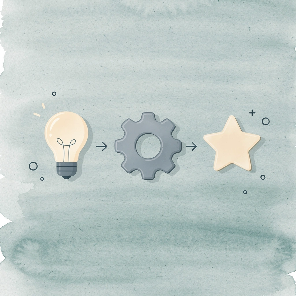 Three icons showing recruitment, contracts, and visa processes