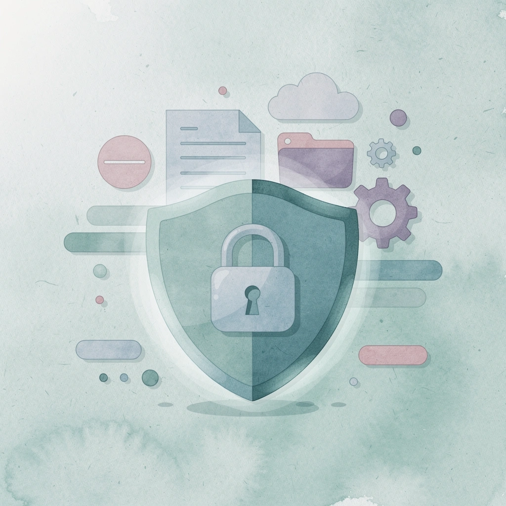 Shield protecting compliance documents representing automated HR protection
