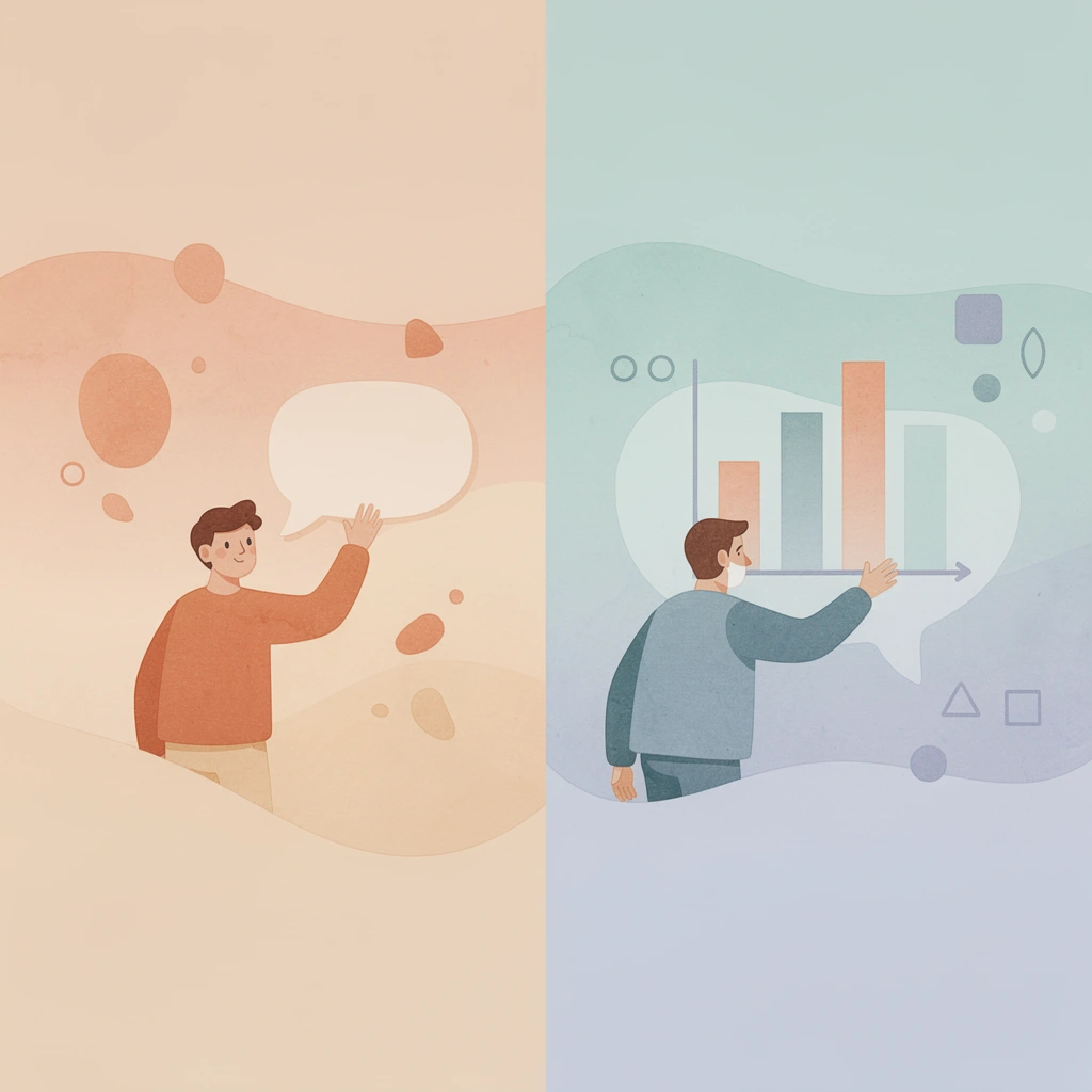 Split scene illustration comparing disconnected systems with unified platform integration