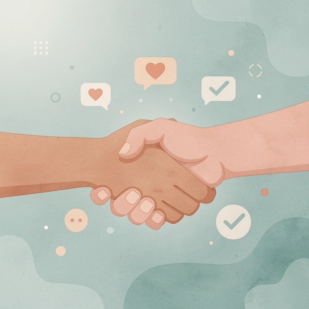 Handshake scene representing talent acquisition and company culture connection