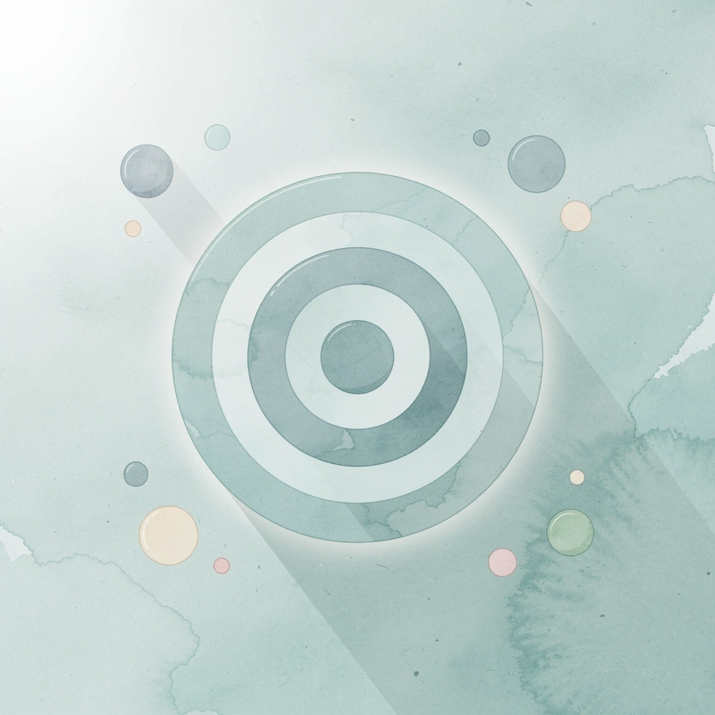 Target icon representing recruitment precision and execution
