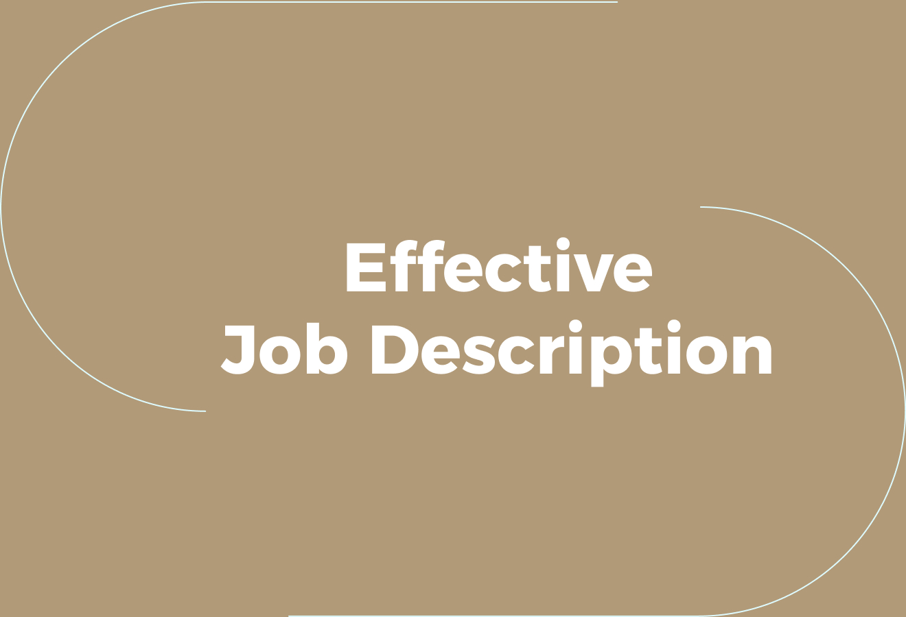 What Makes a Job Description Effective