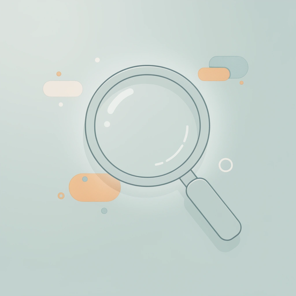 Magnifying glass icon highlighting the importance of analyzing screening processes