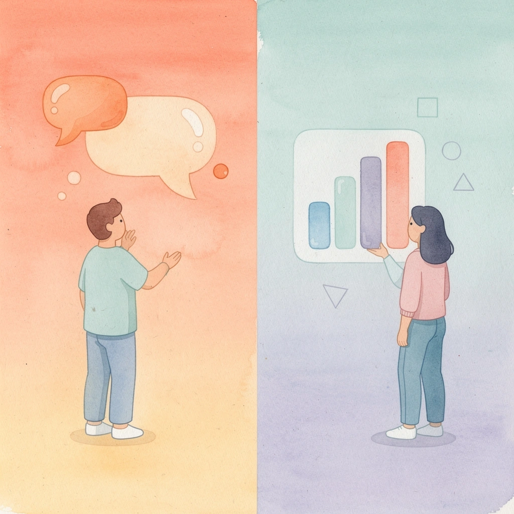 Scene comparing fragmented remote recruitment tools versus a unified platform experience