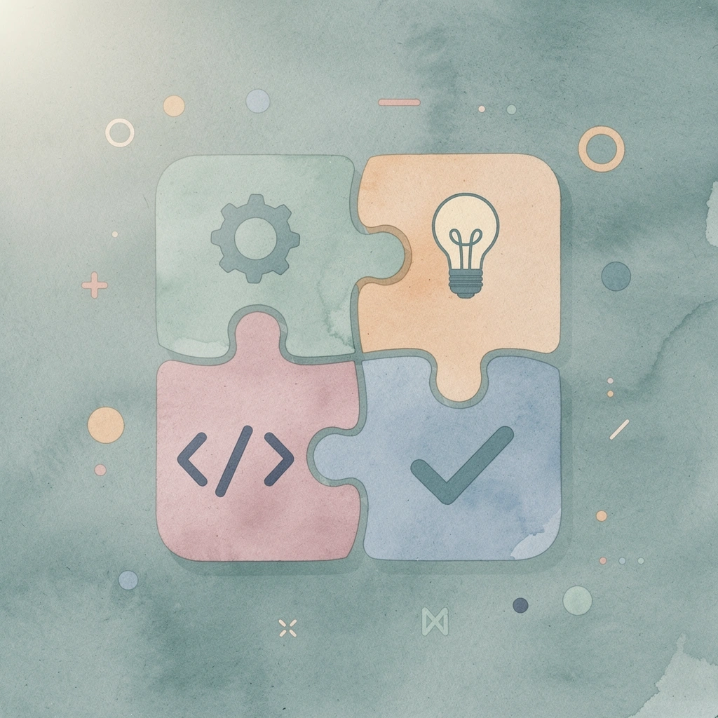 Scene of puzzle pieces fitting together representing fragmented recruitment processes being unified