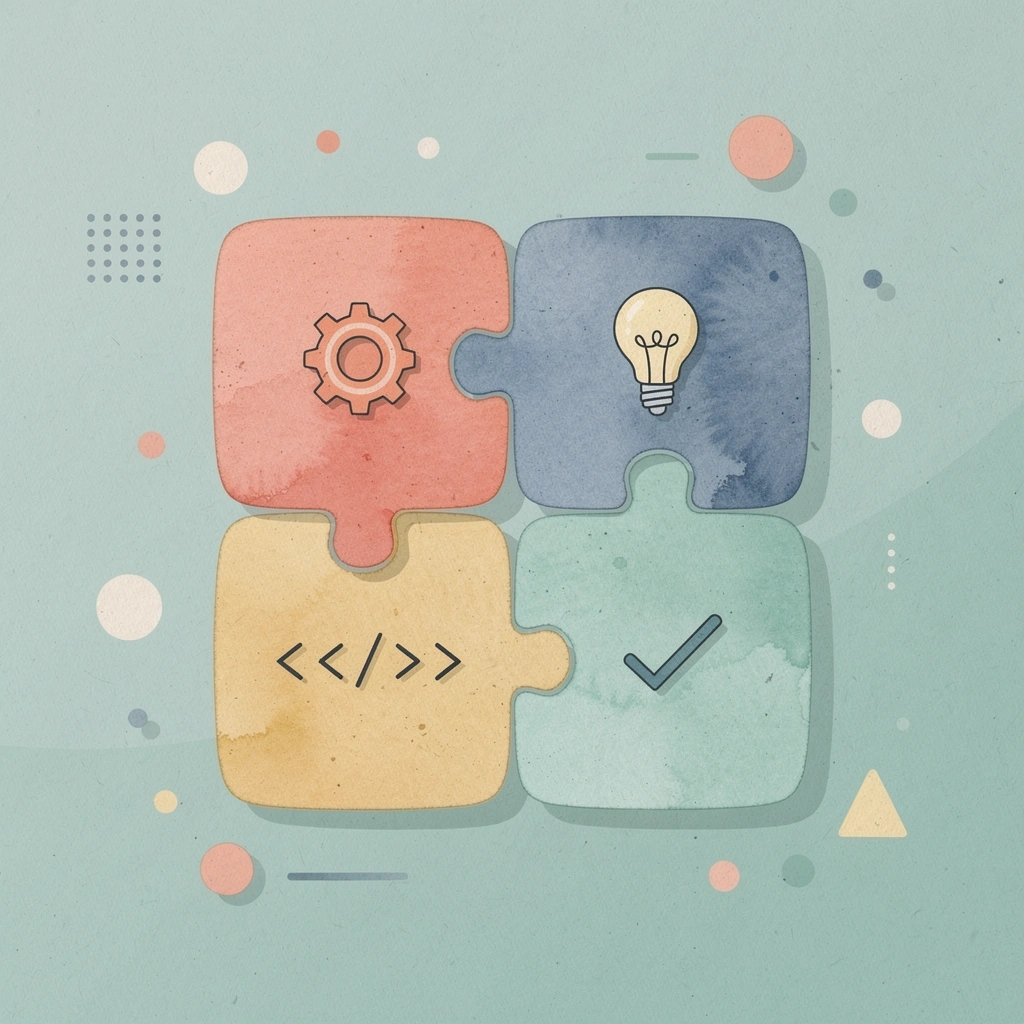 Scene of puzzle pieces failing to connect, representing fragmented hiring data