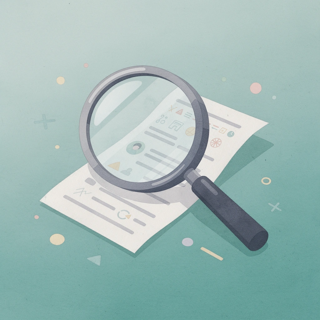 Magnifying glass examining a candidate profile representing screening process failures