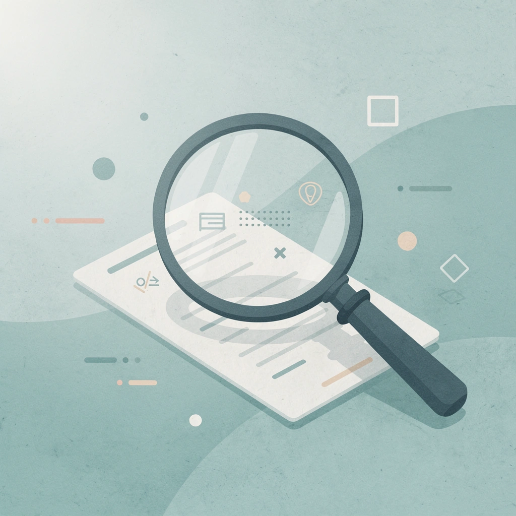 Magnifying glass scene representing candidate screening analysis across MENA healthcare markets