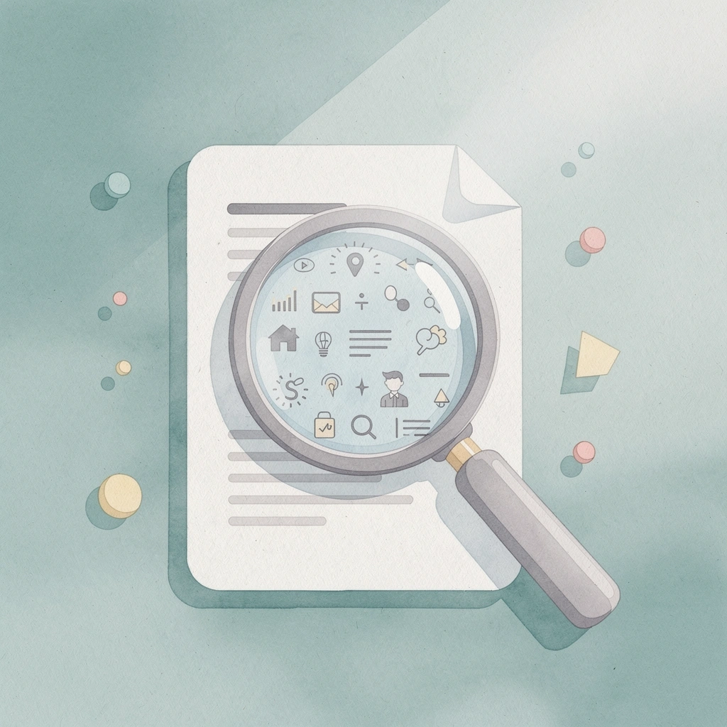 Scene of a magnifying glass examining a candidate profile representing pre-employment screening