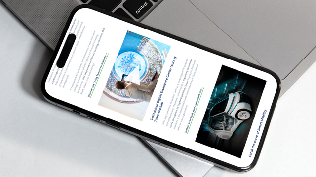 Een hand houdt een document vast met de titel "Hoe ga jij als lokaal bestuurder om met data & AI in de toekomst?", inclusief een visuele representatie van AI-technologie. De flyer bevat logos van verschillende partners en vermeldt de datum "26 september 2024".