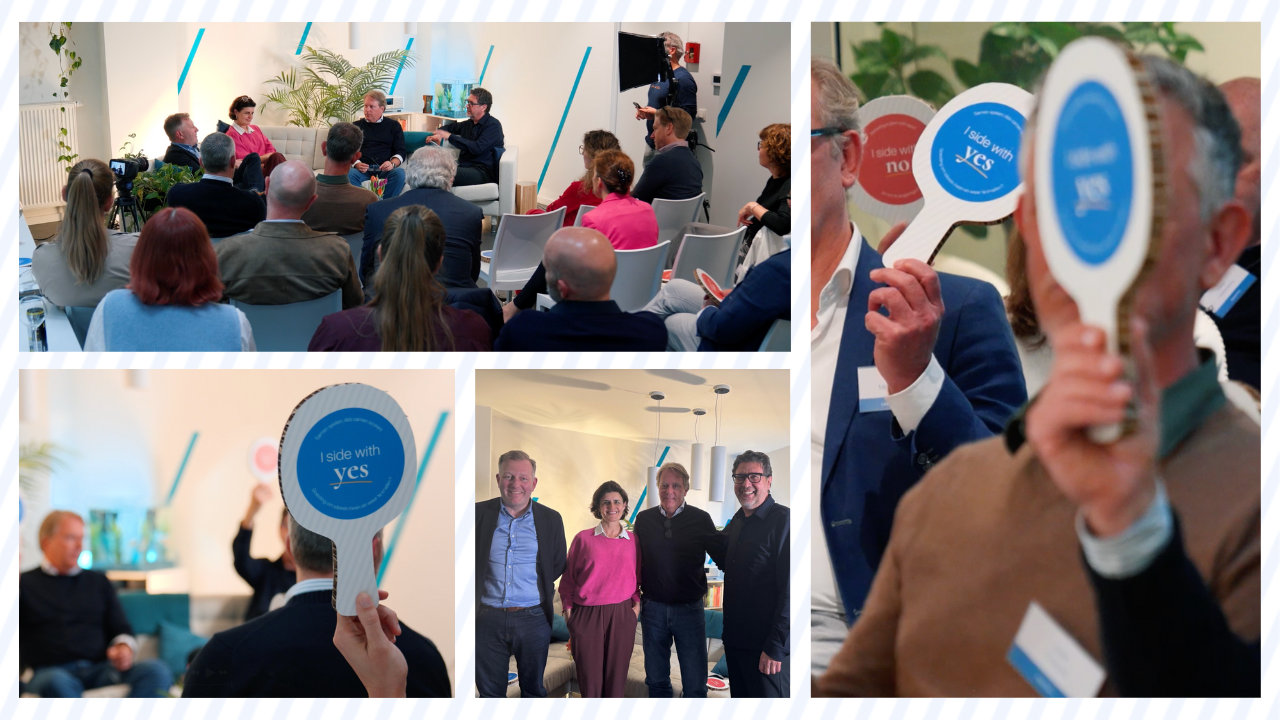 Umbau event Side by Side: Een event waar we drie sterke stemmen van AE, Q8 en Stad Mechelen samenbrachten: vanuit overheid, bedrijfsleven en merkcommunicatie.

