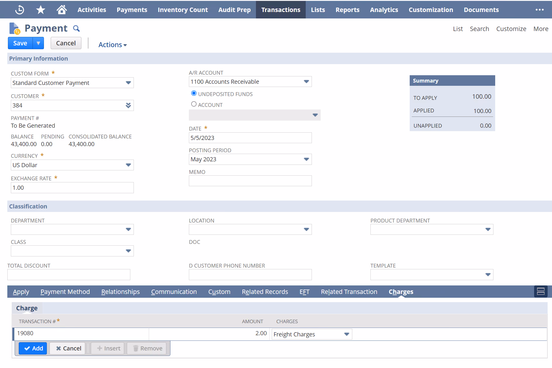 oracle netsuite
