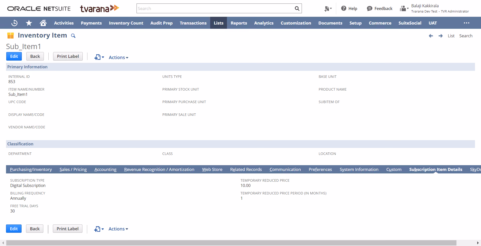 oracle netsuite