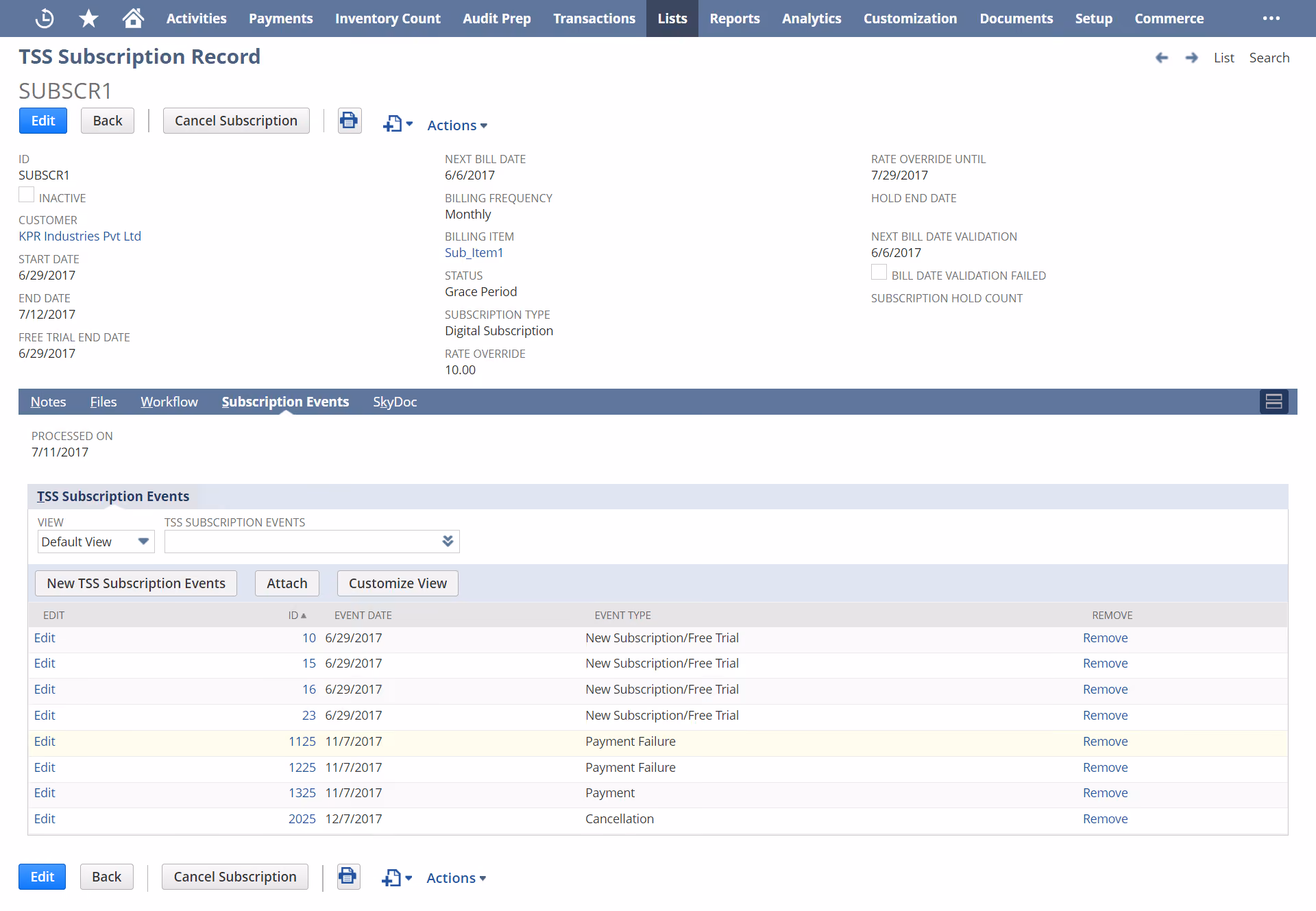 oracle netsuite