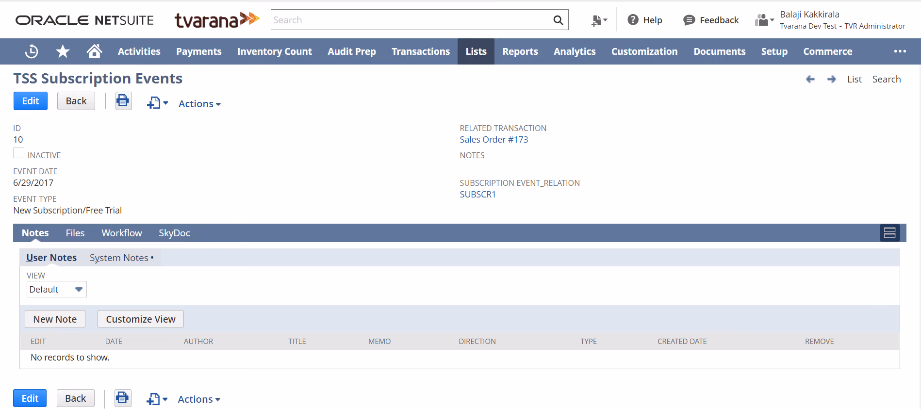 oracle netsuite
