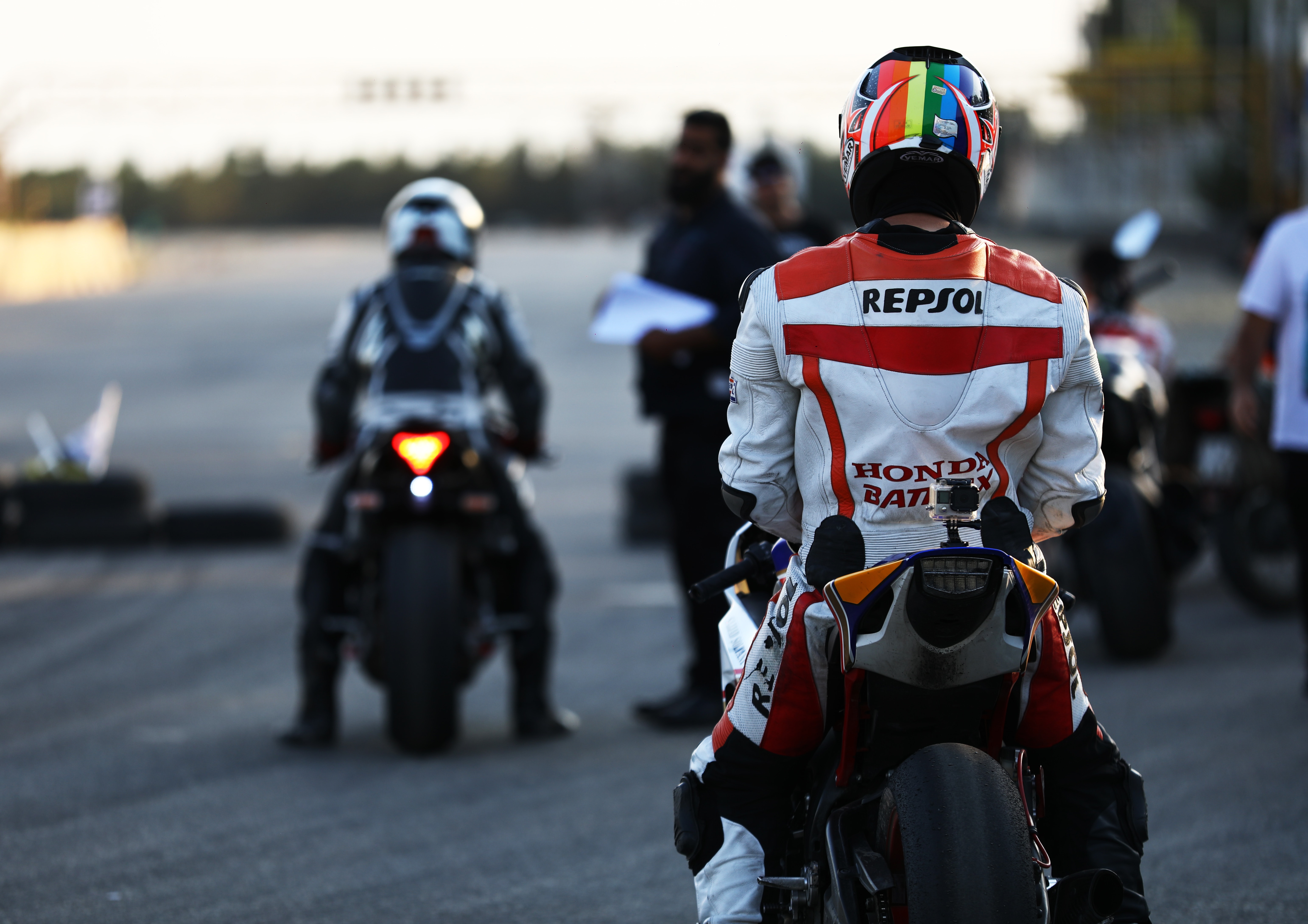 Picture of a motogp race