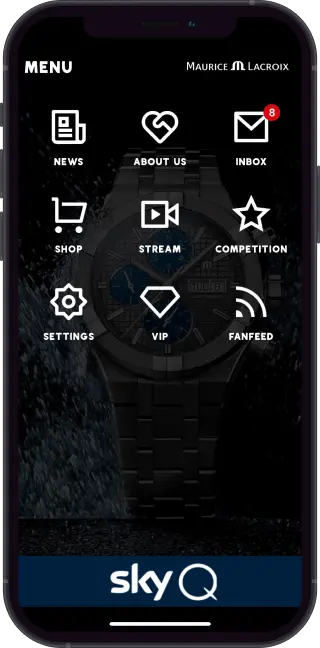 Image on an iphone showing maurice lacroix app