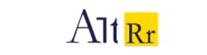 Text logo showing 'Alt' in dark blue, followed by 'Rr' in yellow highlight.