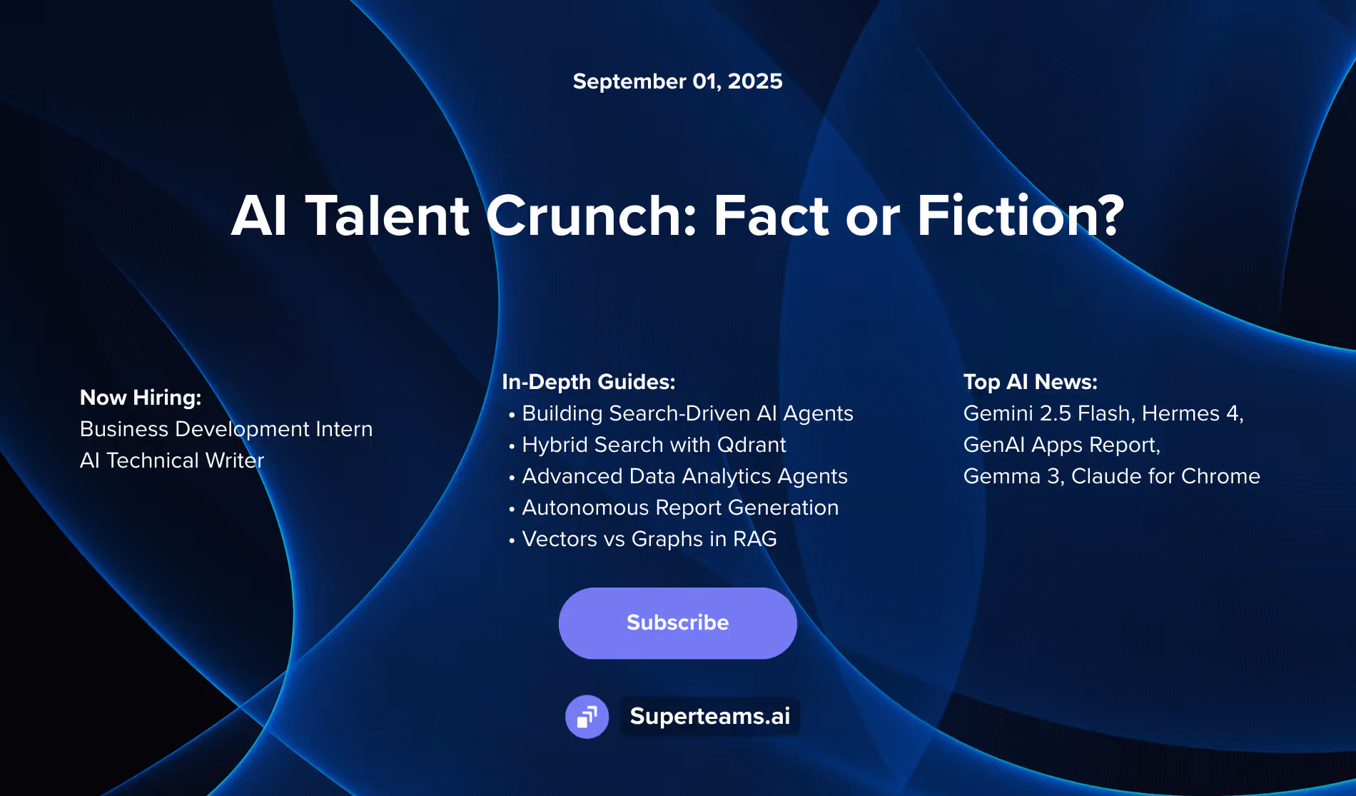 Newsletter September Edition: AI Talent Crunch: Fact or Fiction?