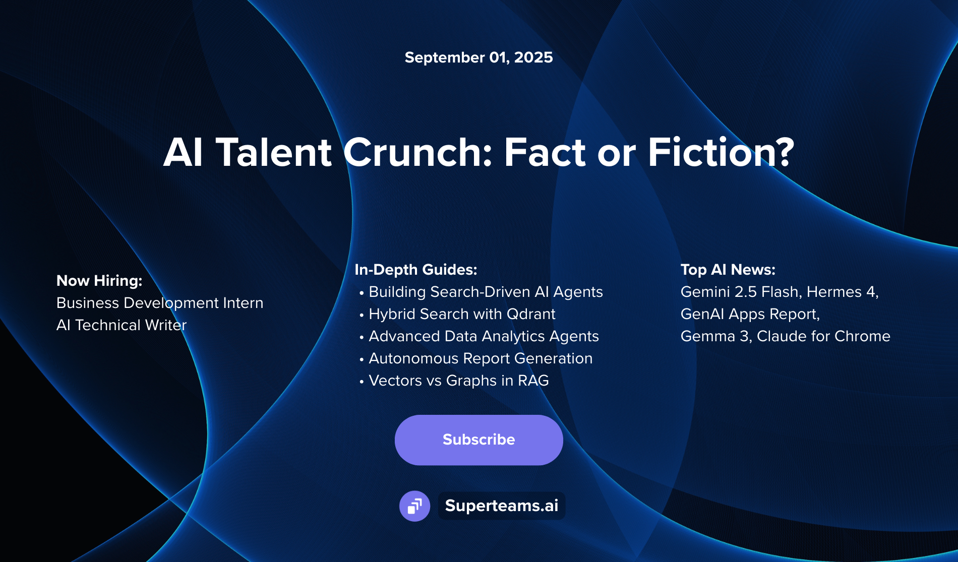 Newsletter September Edition: AI Talent Crunch: Fact or Fiction?