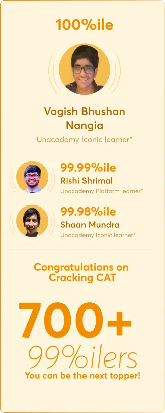Unacademy rankers in CAT