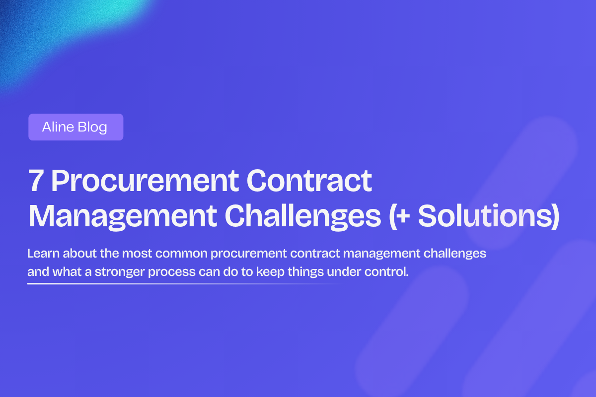 Procurement Contract Management Challenges
