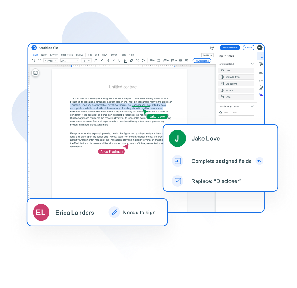 Aline document editor