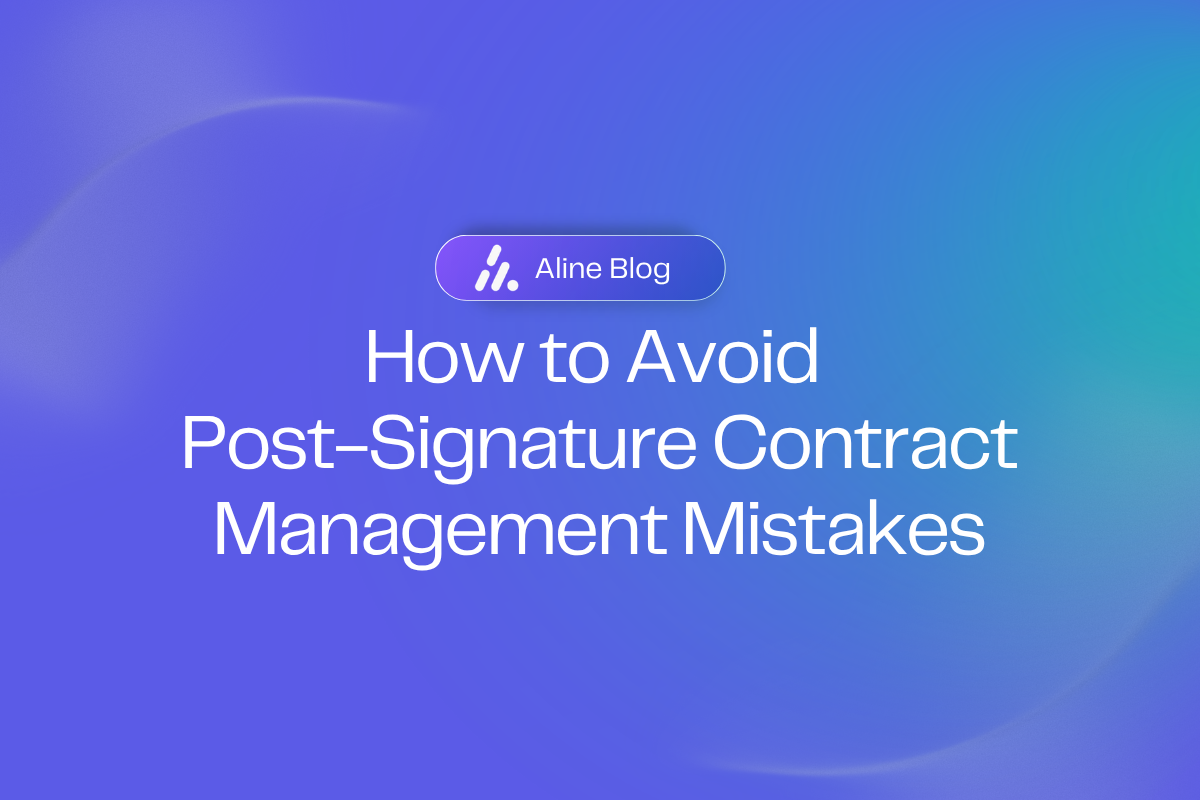 Post Signature Contract Management