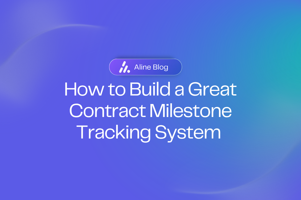 Contract Milestone Tracking