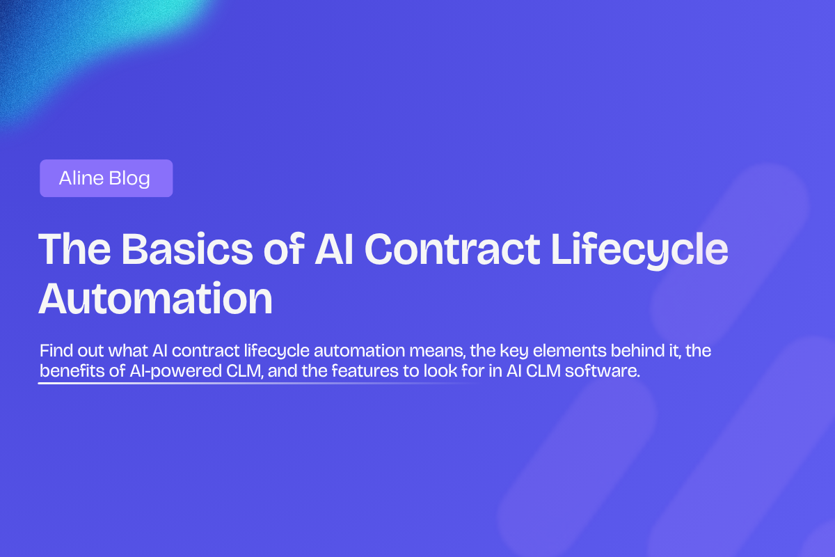 AI Contract Lifecycle Automation