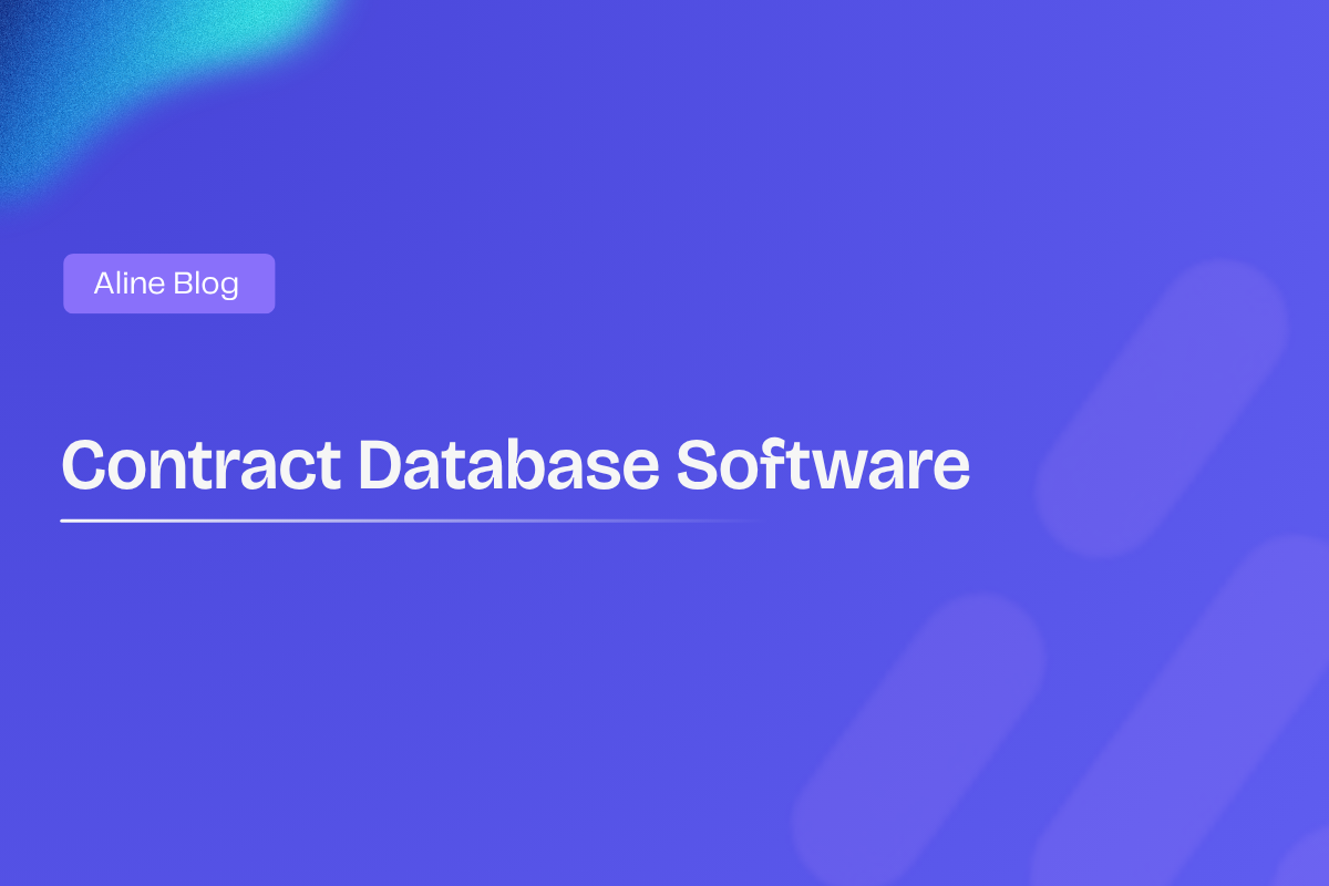 Contract Database Software
