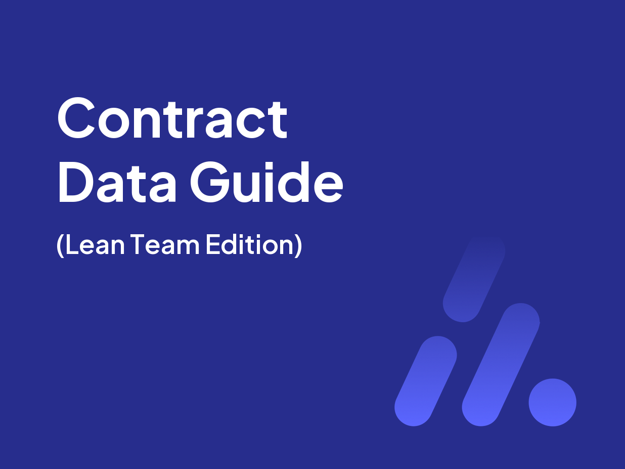 The Lean Legal Team’s Contract Data Guide