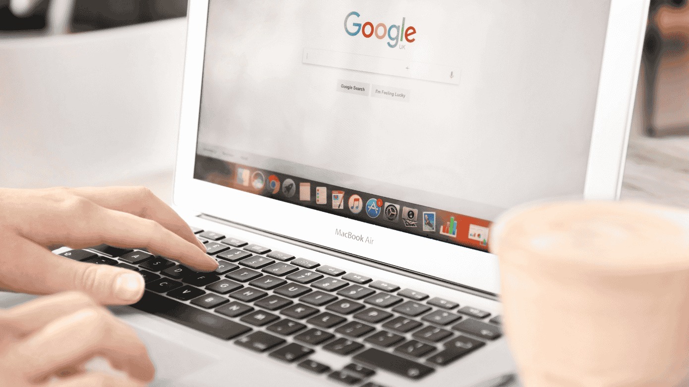 Image showing a marketer opening Google Chrome. 