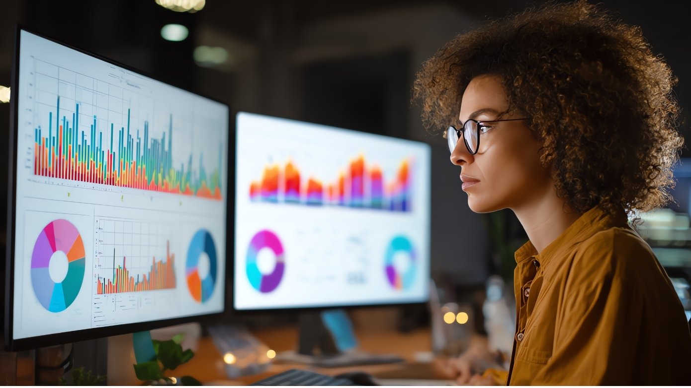 Marketer using first-party data collected from users to make a marketing strategy.‍