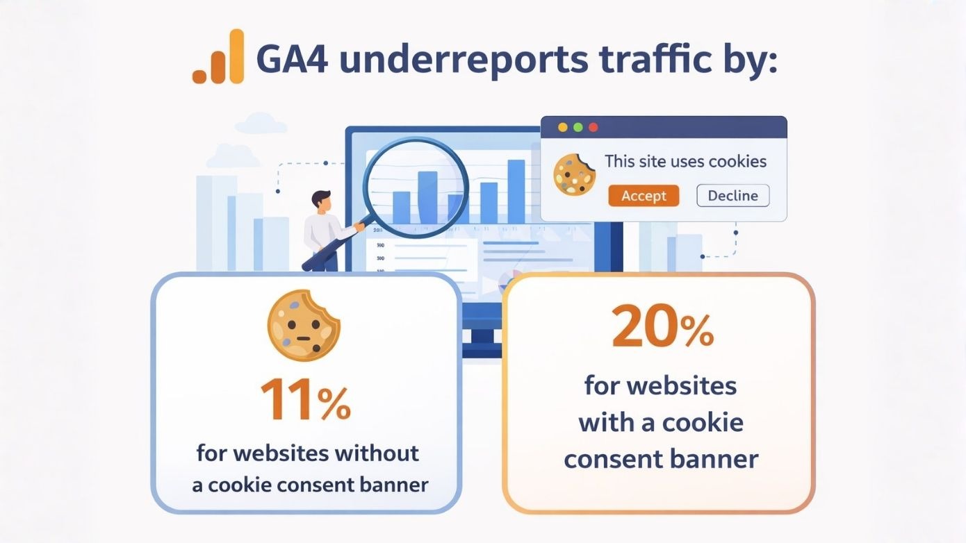 Image showing statistics on misinformation given by GA4 analytics system. 