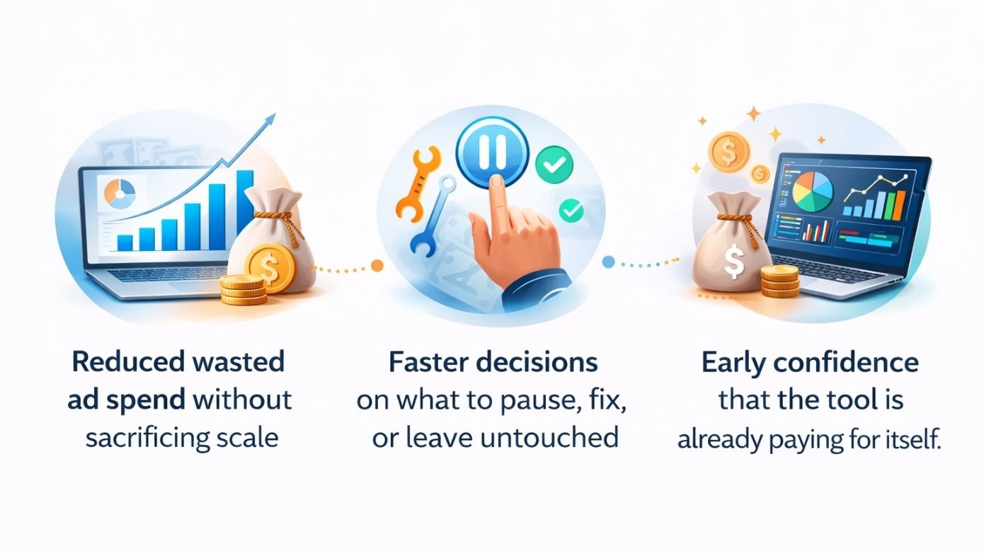 Image showing immediate effects of using CMGalaxy for marketing professionals. 