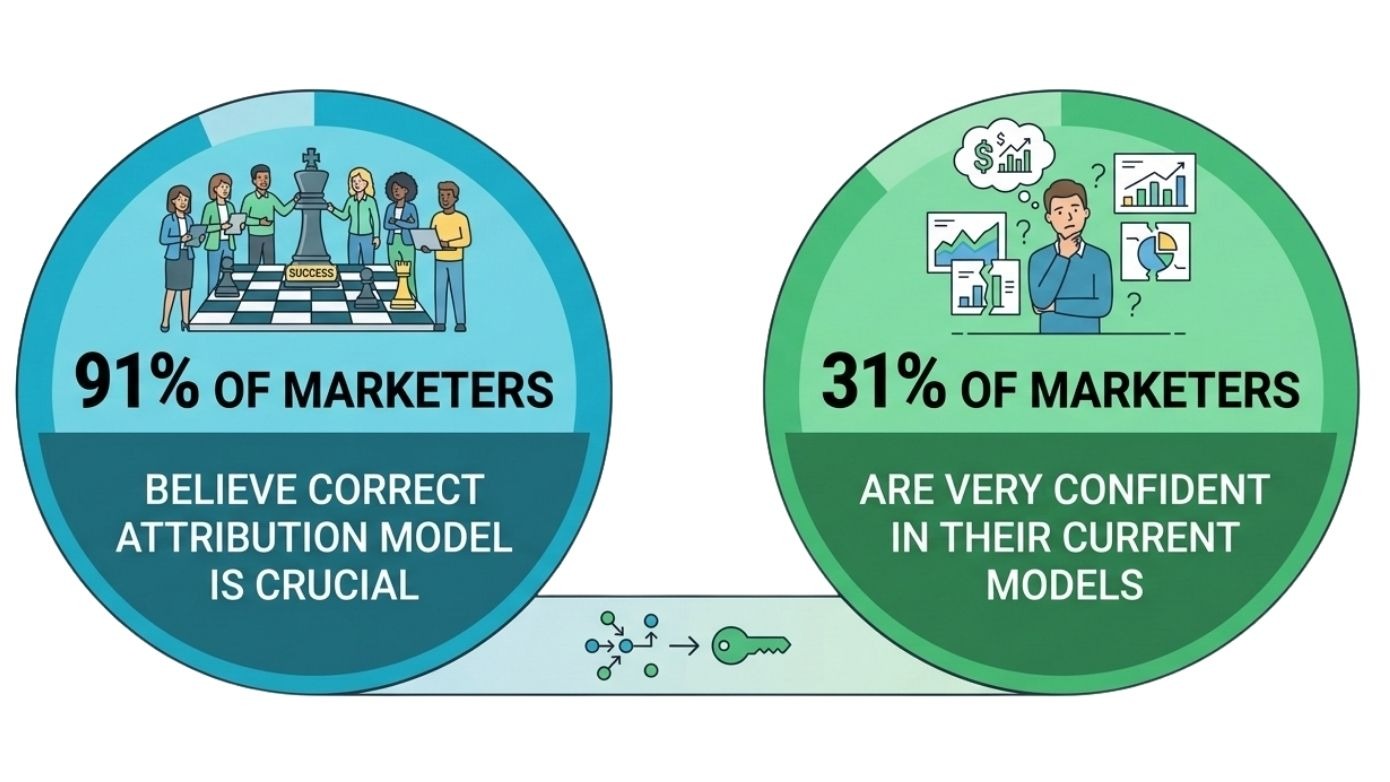 Data on marketing attribution models which are essential for ROAS optimization. 