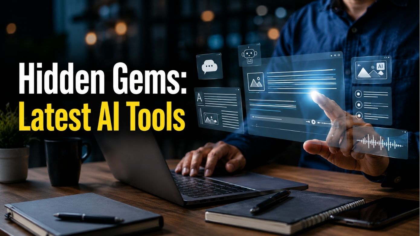  Hidden gem AI tools to try in 2026 for productivity, marketing, design, coding, and content creation. 