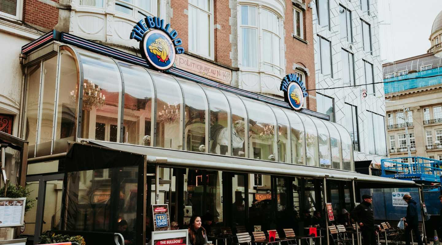 The Bulldog Palace coffeeshop in Amsterdam