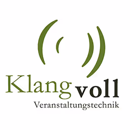 Klangvoll Veranstaltungstechnik Logo auf weißem Hintergrund