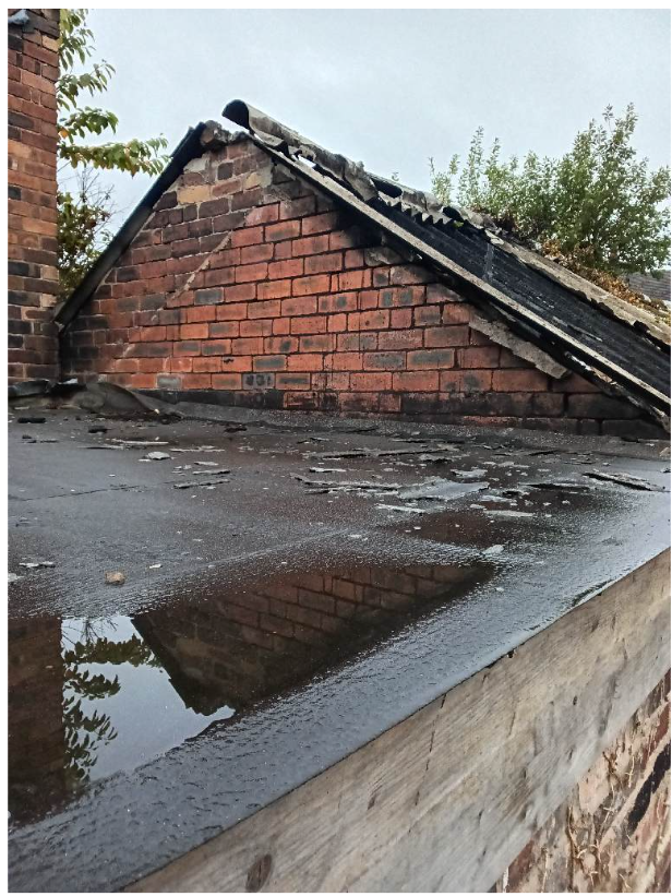 Adjacent property cleaning works
