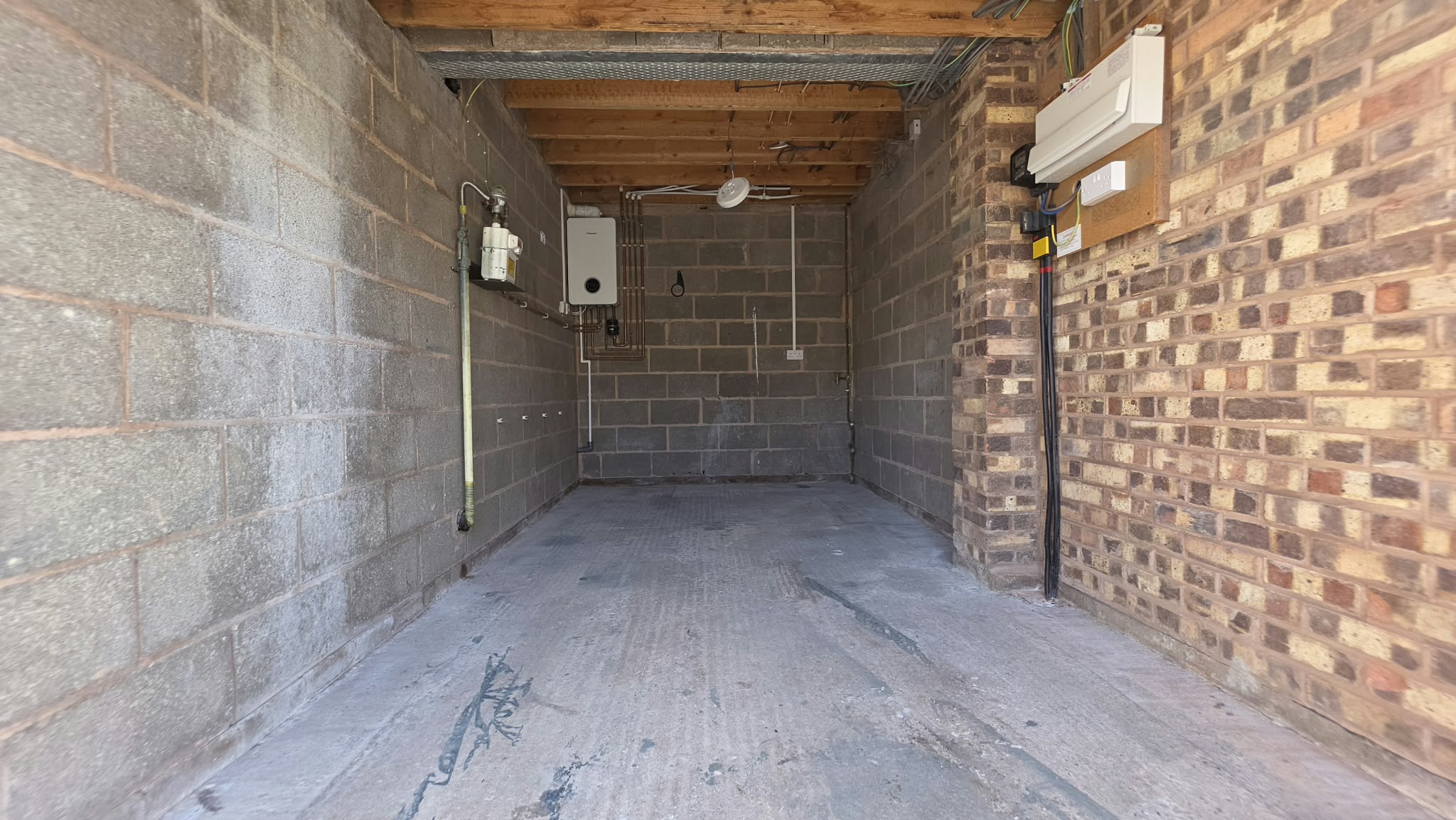 Domestic garage cleaned and cleared after asbestos insulating board removal