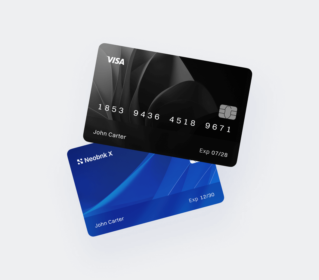 Credit And Debit Cards Image - Neobnk X Webflow Template