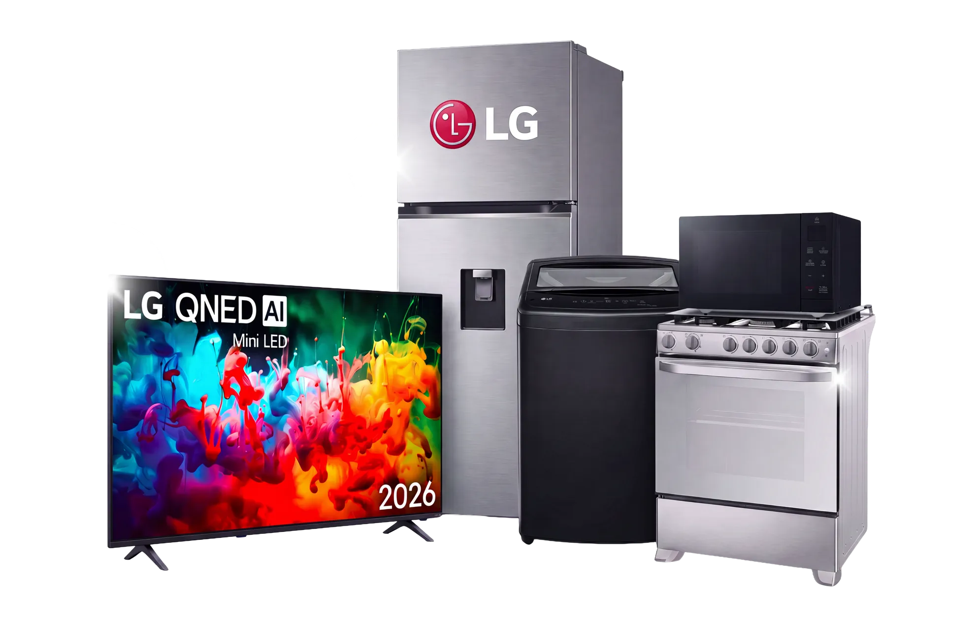 Electrodomésticos LG: TV, Refrigeradora, Lavadora, Cocina, Microondas