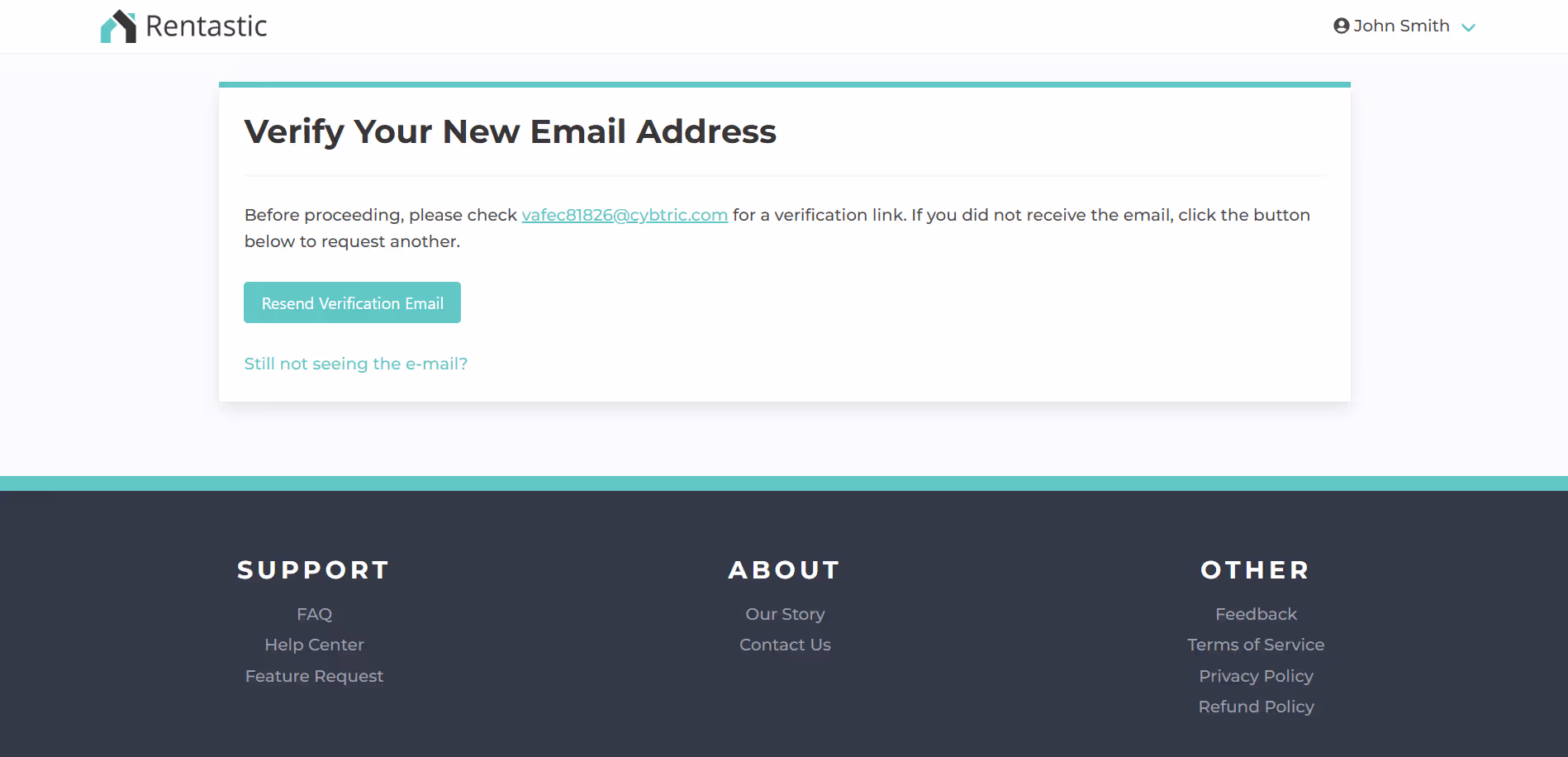 Verify Email address