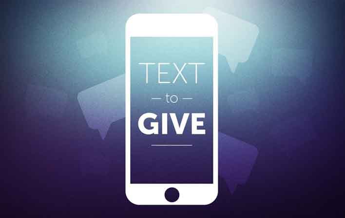 Text to give