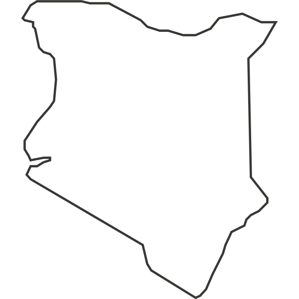 Kenya map outline