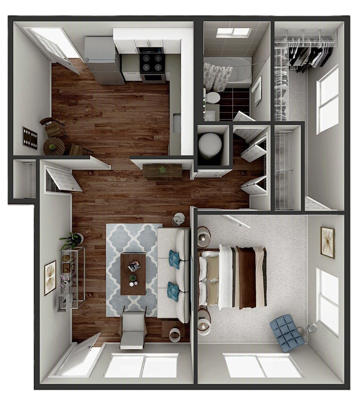 1x1 layout