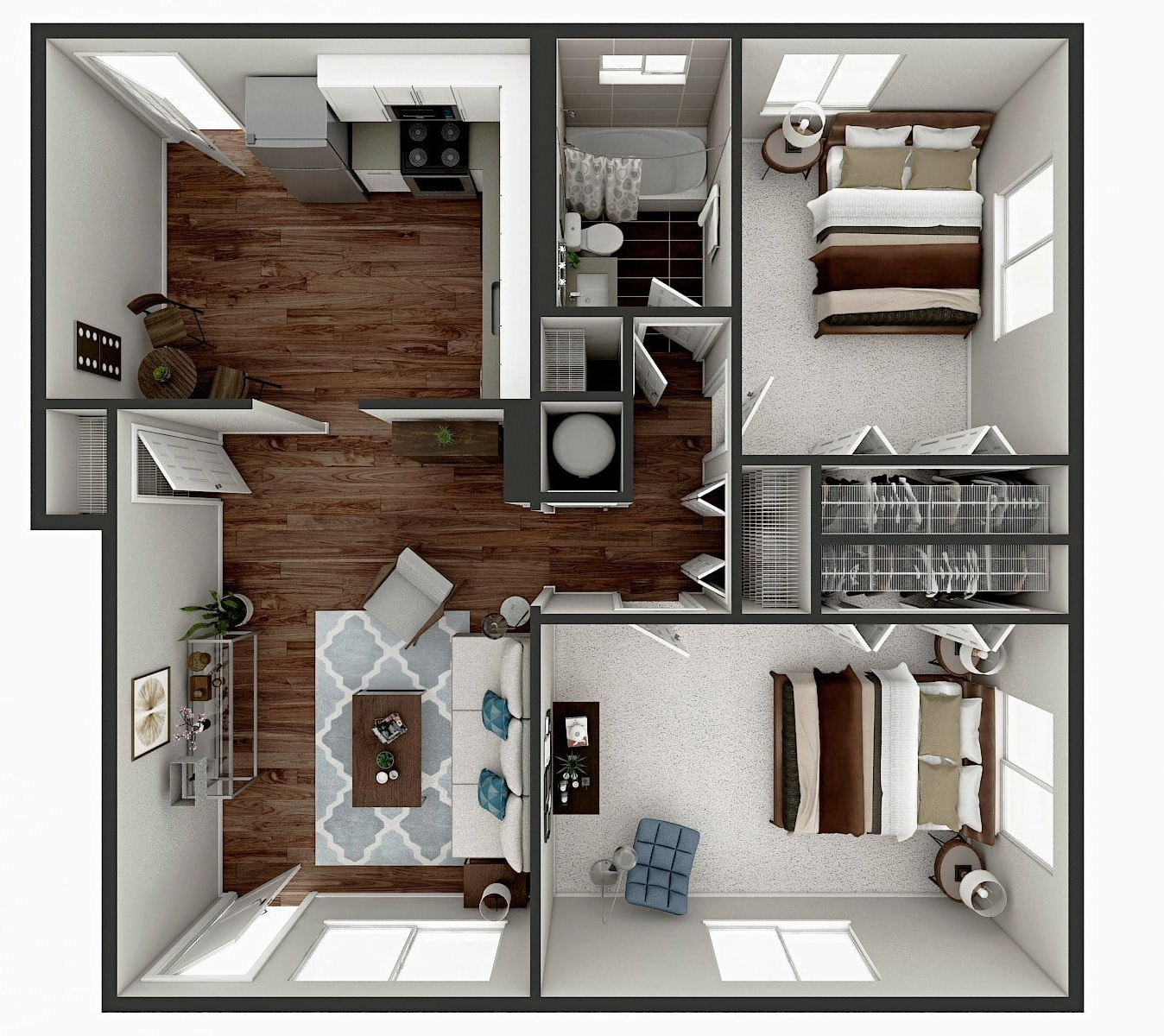 2x1 layout