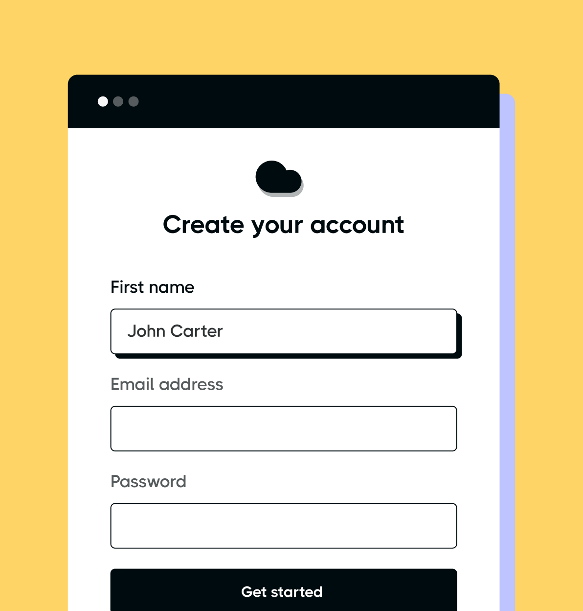 Create Your Account - Startech X Webflow Template